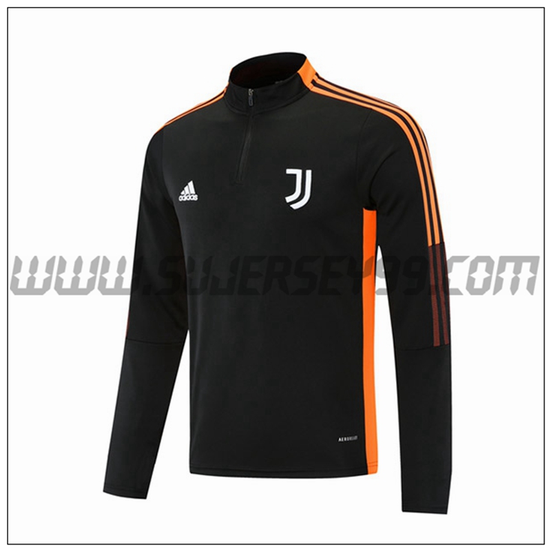 Sudadera Entrenamiento Juventus Negro/Naranja 2021 2022