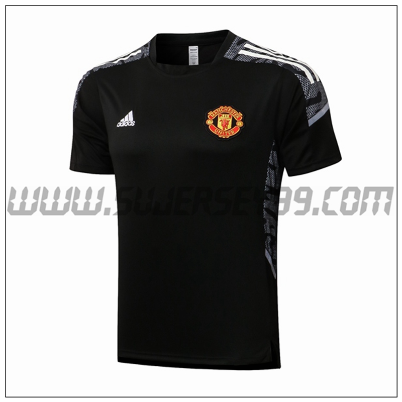 Polo Futbol Manchester United Blanco/Negro 2021 2022