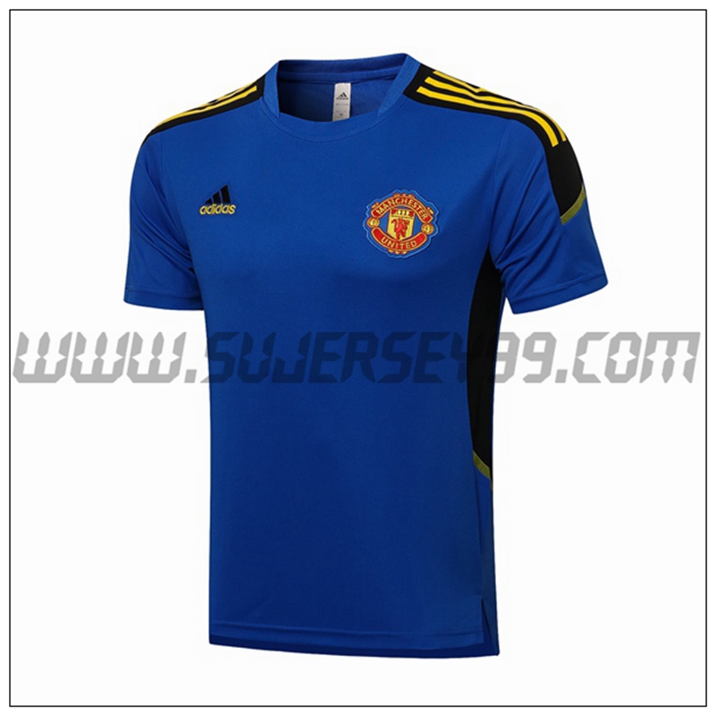 Polo Futbol Manchester United Azul/Negro 2021 2022