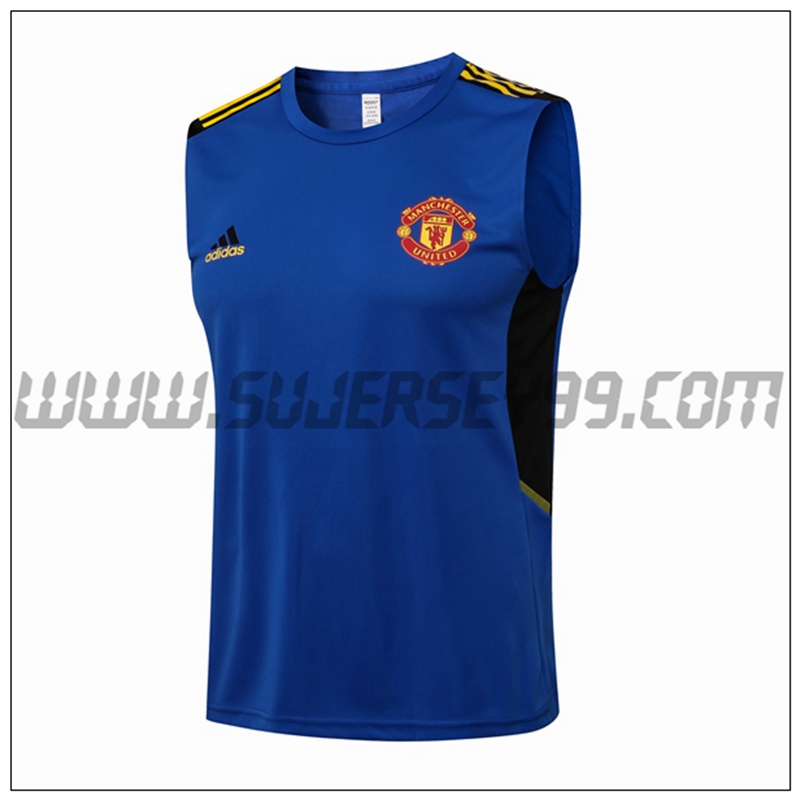 Chaleco de Entrenamiento Manchester United Azul 2021 2022