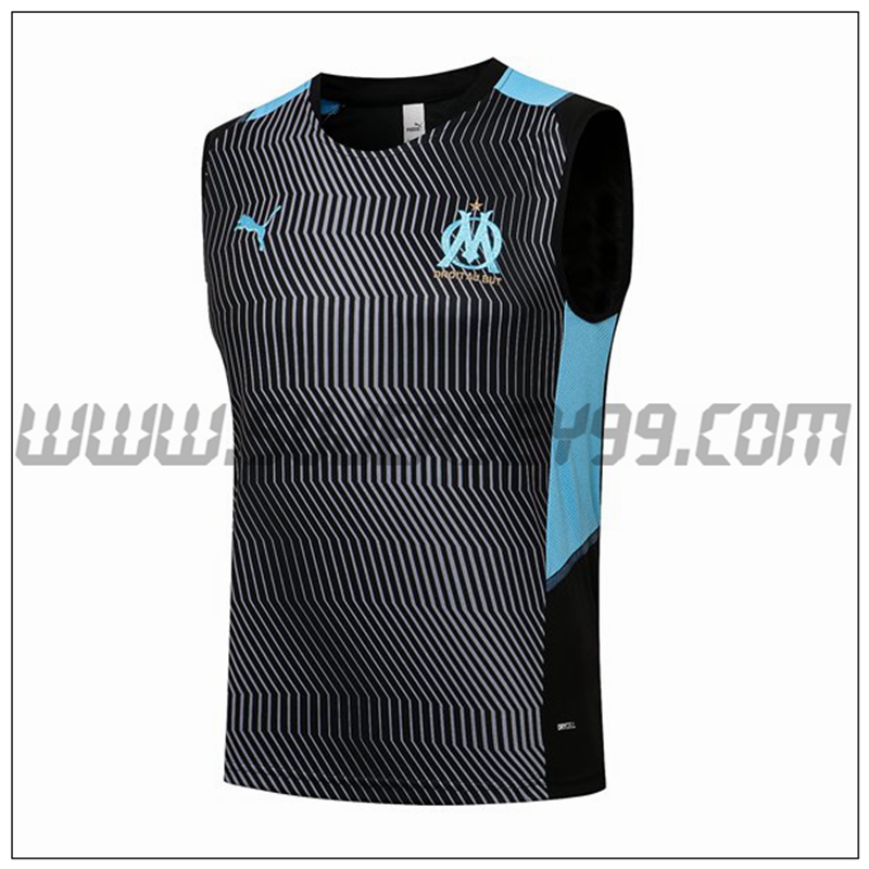 Chaleco de Entrenamiento Marsella OM Azul/Negro 2021 2022