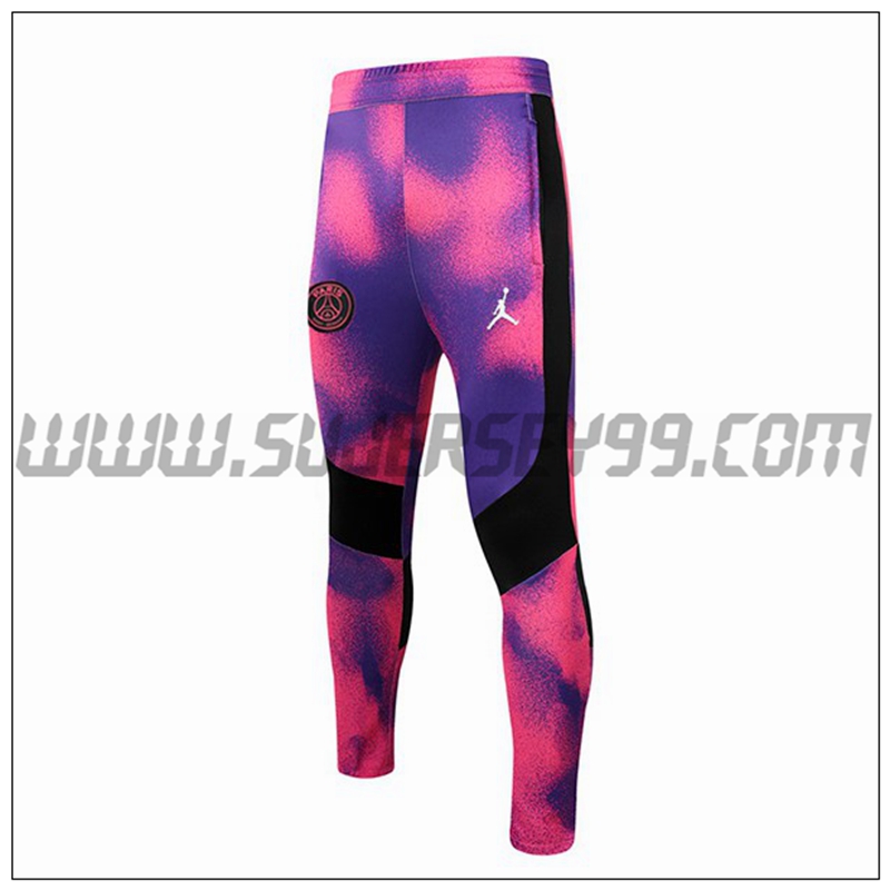 Pantalones Entrenamiento Jordan PSG Negro/Purpura 2021 2022