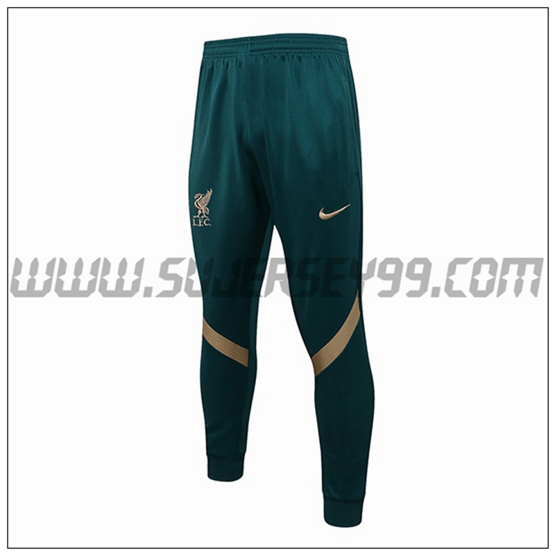 Pantalones Entrenamiento FC Liverpool Verde 2021 2022