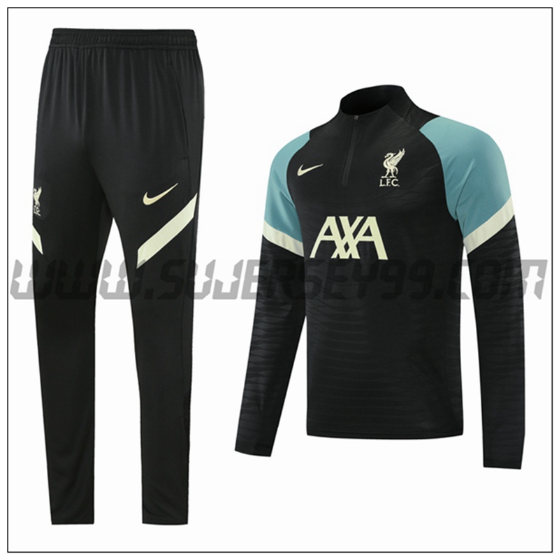 Chandal del FC Liverpool Negro/Verde 2021 2022