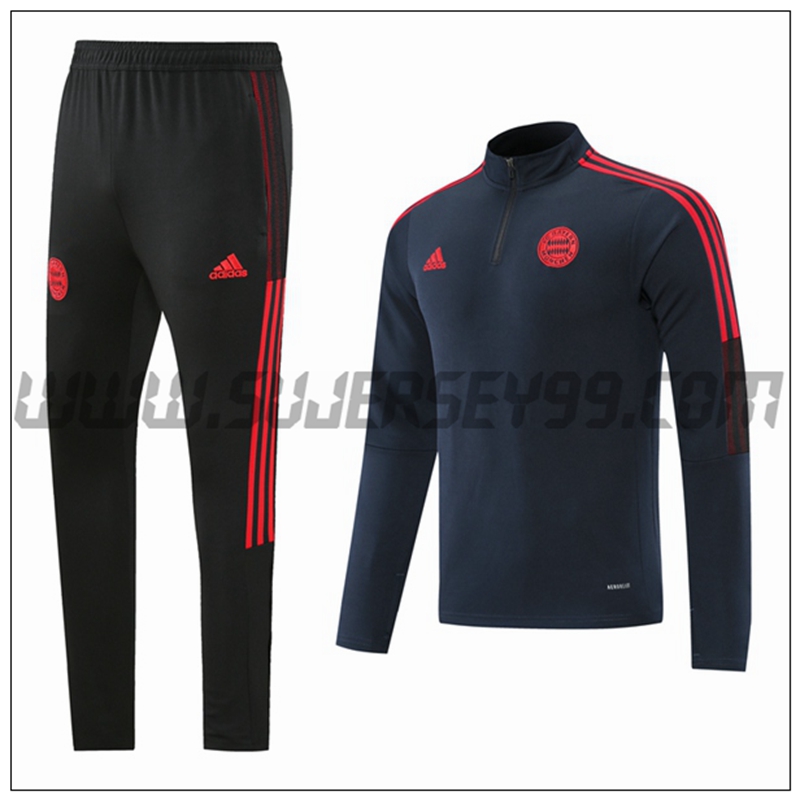 Chandal del FC Bayern Munich Rojo/Negro 2021 2022