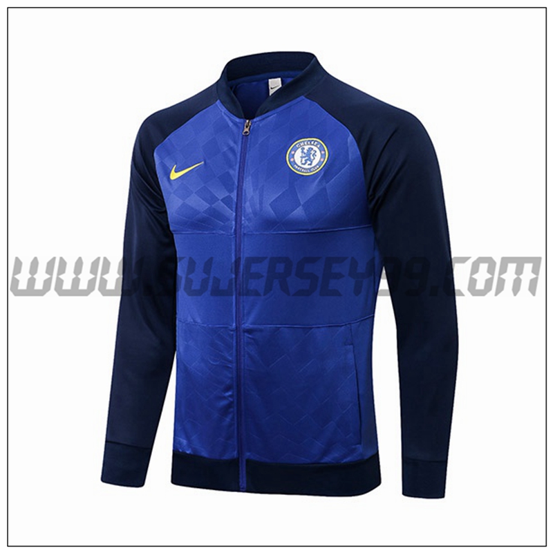 Chaqueta Futbol FC Chelsea Negro/Azul 2021 2022