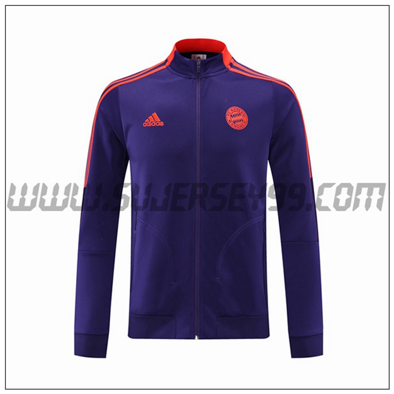 Chaqueta Futbol Bayern Munich Purpura/Rojo 2021 2022