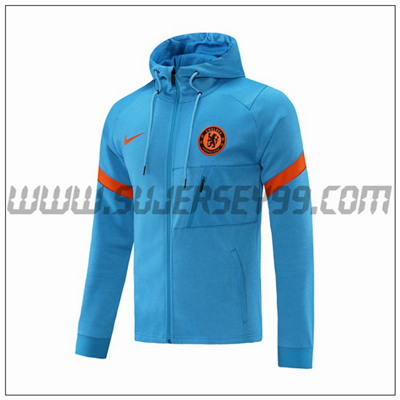 Chaqueta con Capucha FC Chelsea Azul/Rojo 2021 2022