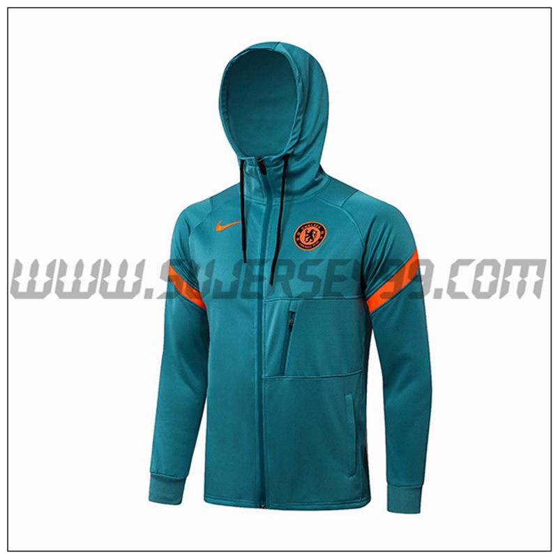 Chaqueta con Capucha FC Chelsea Verde 2021 2022