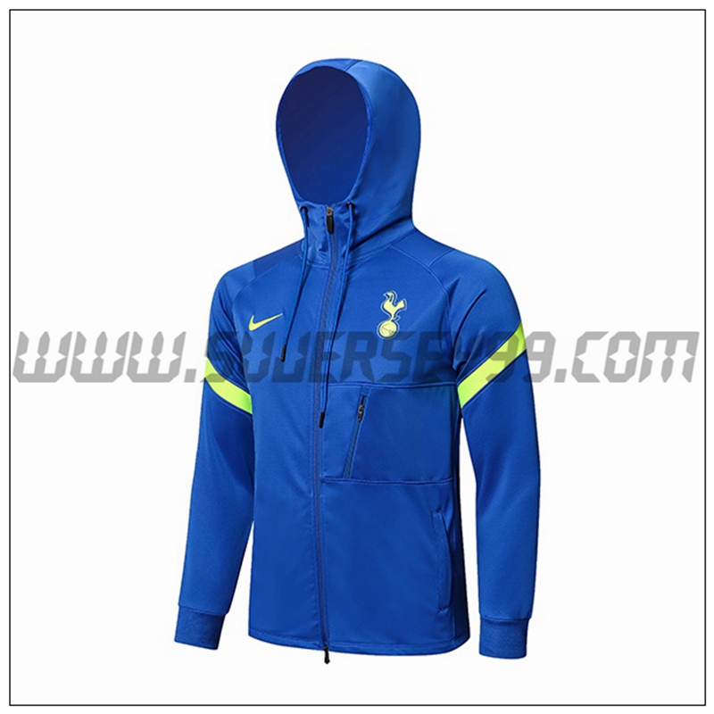 Chaqueta con Capucha Tottenham Hotspur Azul/Amarillo 2021 2022