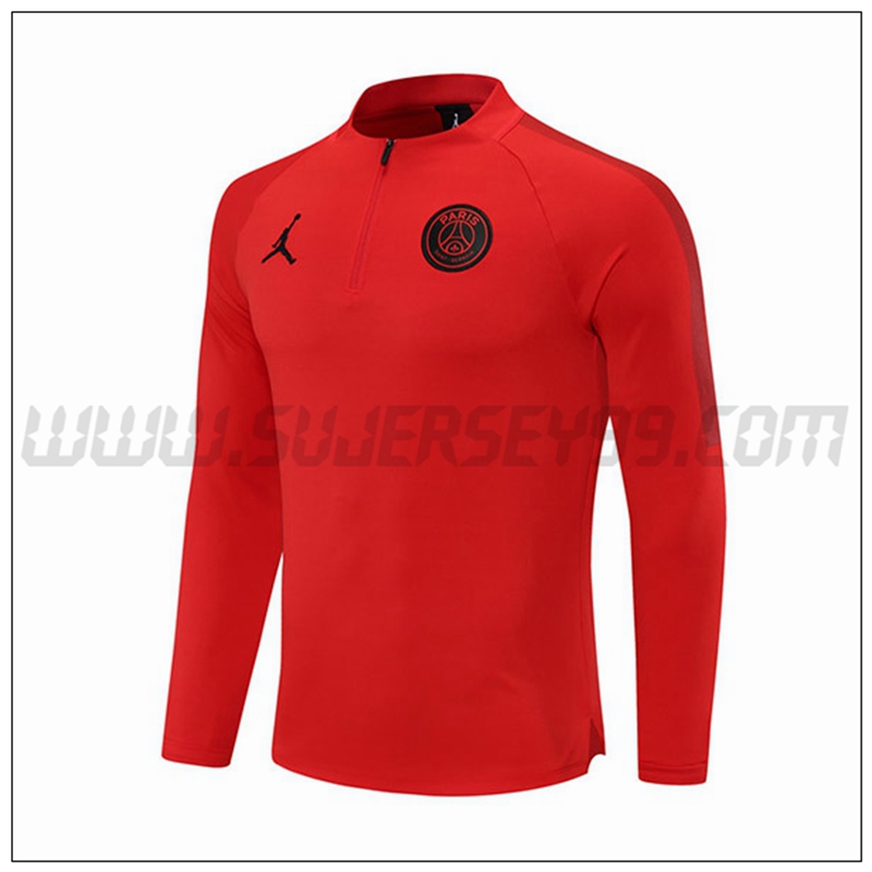 Sudadera Entrenamiento Jordan PSG Rojo 2021 2022