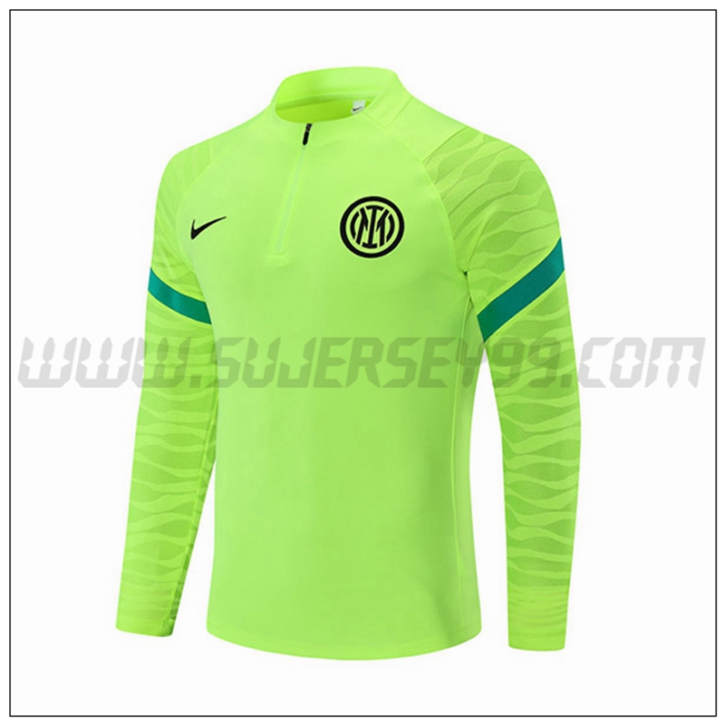 Sudadera Entrenamiento Inter Milan Verde 2021 2022