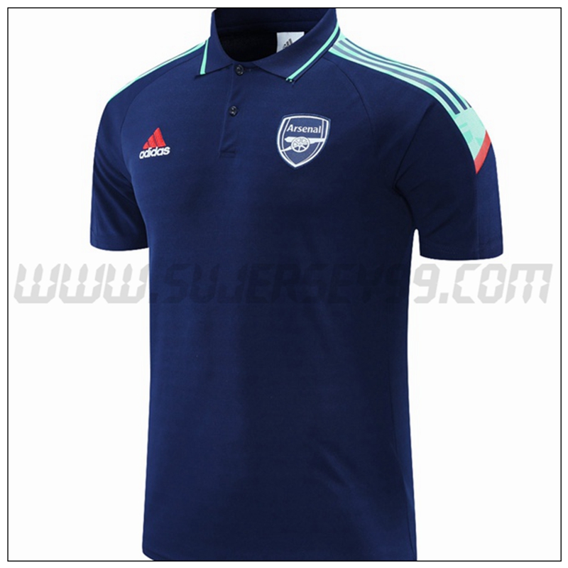 Polo Futbol FC Arsenal Blanco/Rojo 2021 2022