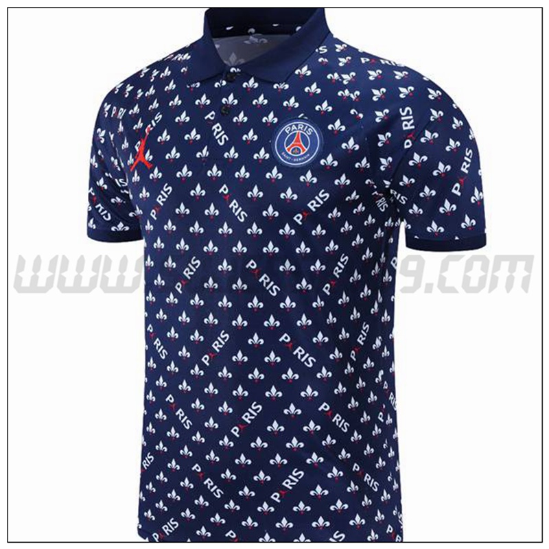 Polo Futbol Jordan PSG Azul Marino/Blanco 2021 2022