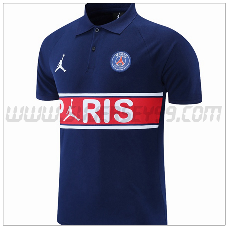 Polo Futbol Jordan PSG Azul Marino/Rojo/Blanco 2021 2022