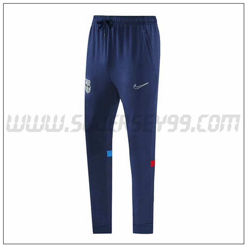 Pantalones Entrenamiento FC Barcelona Azul Marino/Rojo/Azul 2021 2022