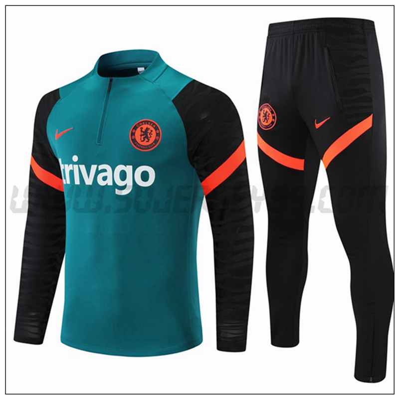 Chandal del FC Chelsea Verde/Negro 2021 2022