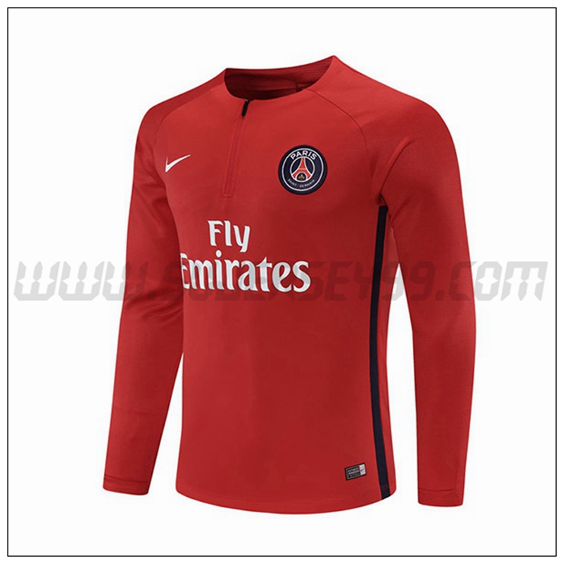 Sudadera Entrenamiento Jordan PSG Rojo 2016/2017