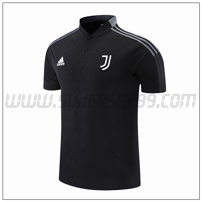 Polo Futbol Juventus Negro/Gris 2021 2022