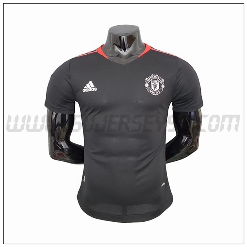 Camiseta Entrenamiento Manchester United Rojo/Negro 2021 2022