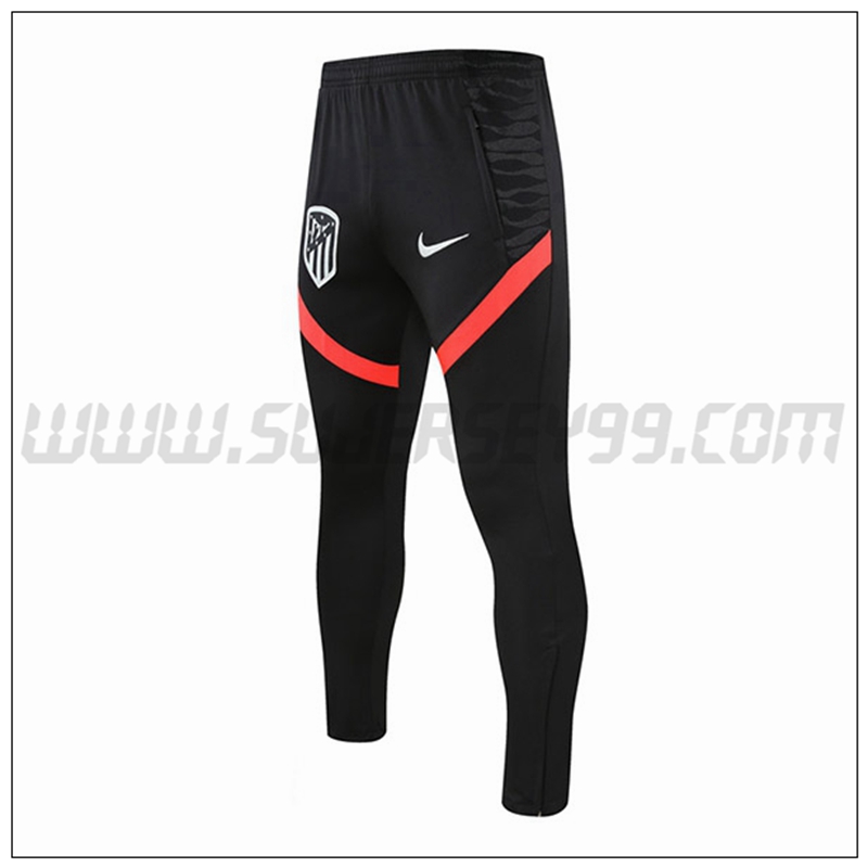 Pantalones Entrenamiento Atletico Madrid Rojo/Negro 2021 2022