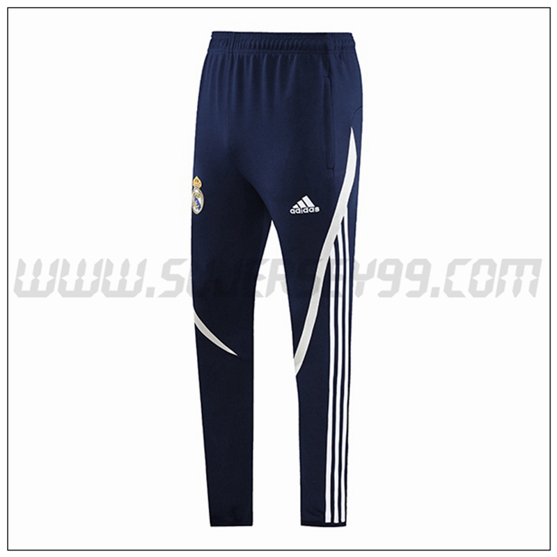 Pantalones Entrenamiento Real Madrid Blanco/Negro 2021 2022