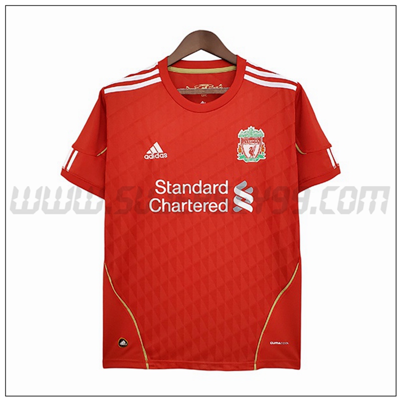 Primera Camiseta Futbol FC Liverpool Retro 2010/2011
