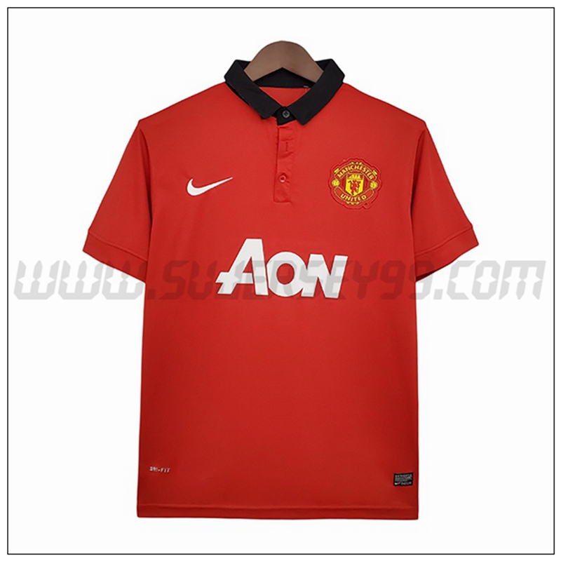 Primera Camiseta Futbol Manchester United Retro 2013/2014