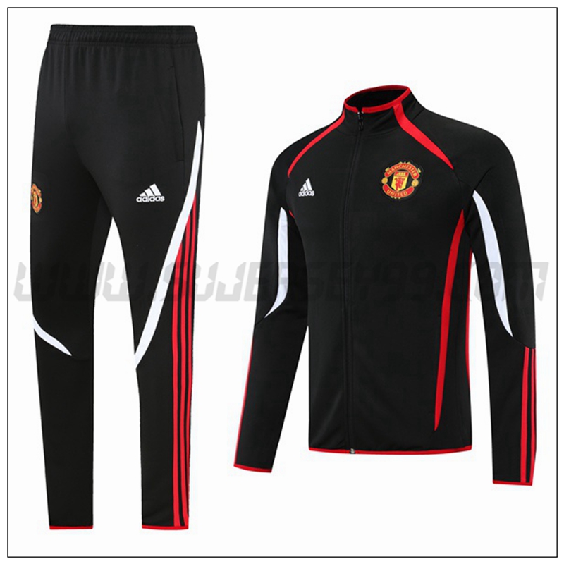 Chaqueta Chandal del Manchester United Rojo/Negro 2021 2022