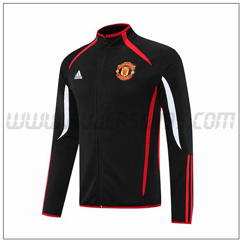 Chaqueta Futbol Manchester United Rojo/Negro 2021 2022