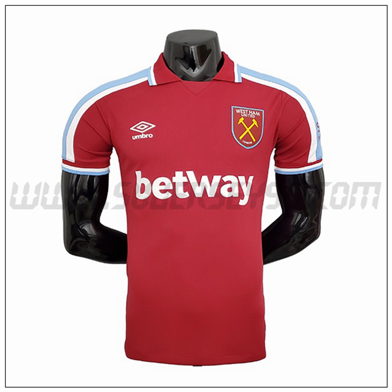 Primera Camiseta Futbol West Ham United Player Version 2021 2022