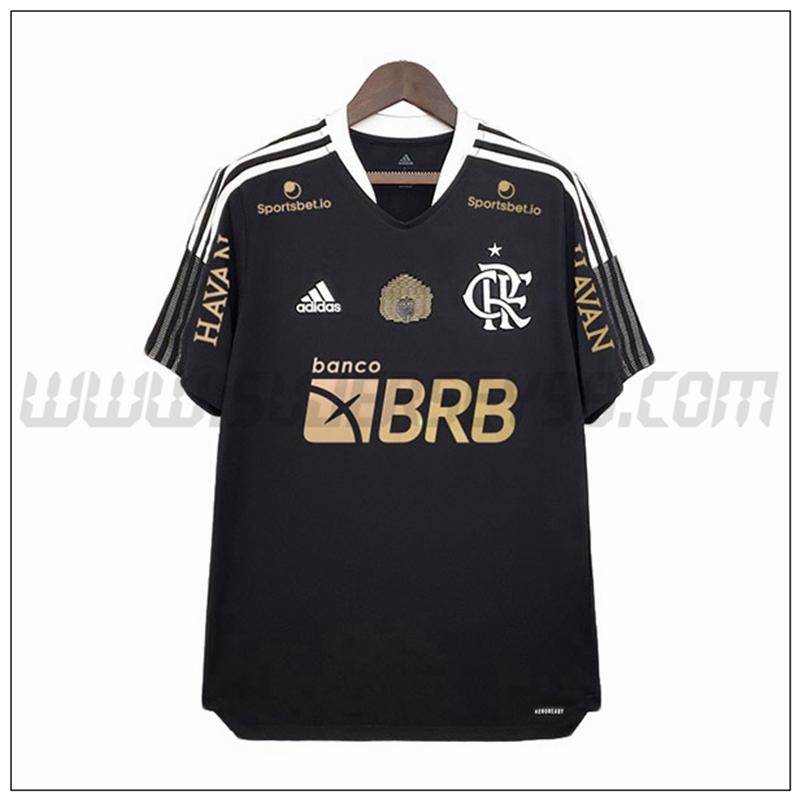 Segunda Camiseta Futbol Flamengo ALL Sponsor 2021 2022