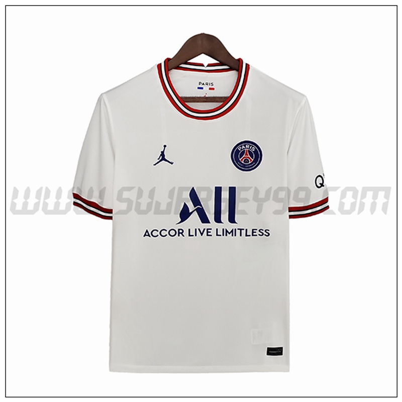 Camiseta Futbol Jordan PSG Cuarto Versión de estreno 2021 2022