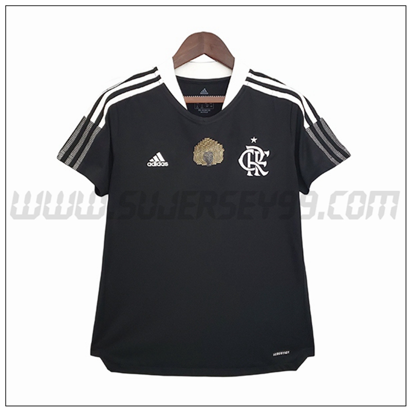 Segunda Camiseta Futbol Flamengo Mujer 2021 2022