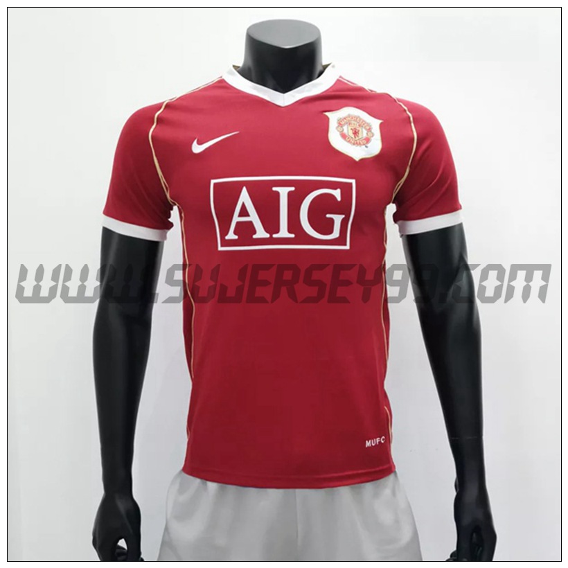 Camiseta Futbol Manchester United Retro Primera 2006/2007