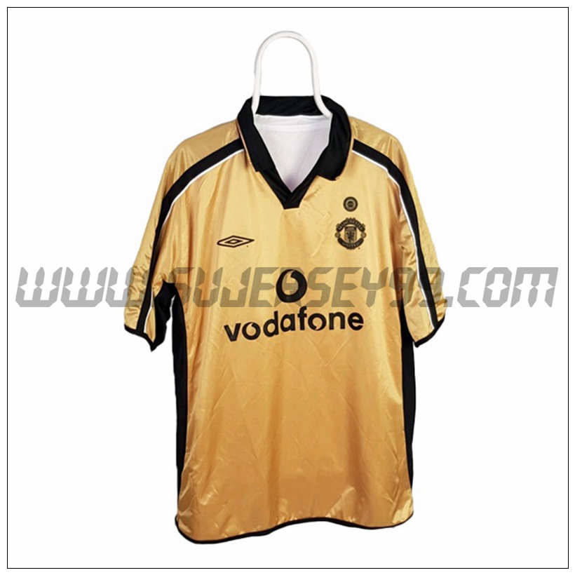 Camiseta Futbol Manchester United Retro Tercera 2001/2002