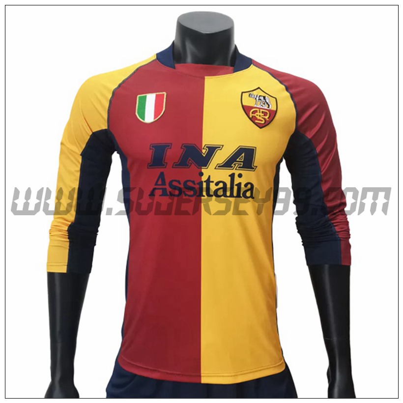 Camiseta Futbol AS Roma Retro Primera 2001/2002