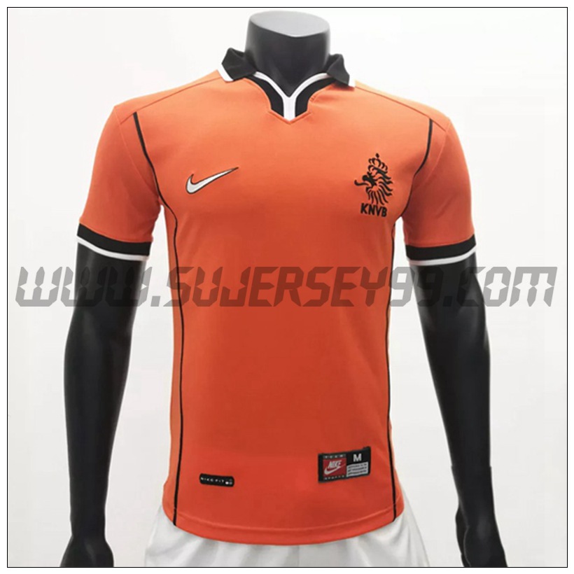Camiseta Futbol Países Bajos Retro Primera 1998/2000