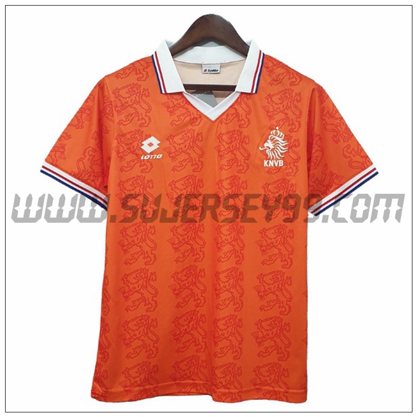Camiseta Futbol Países Bajos Retro Primera 1995
