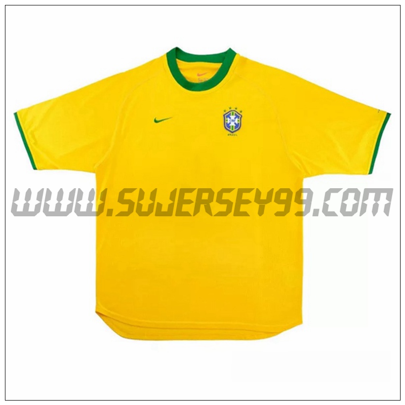 Camiseta Futbol Brasil Retro Primera 2000