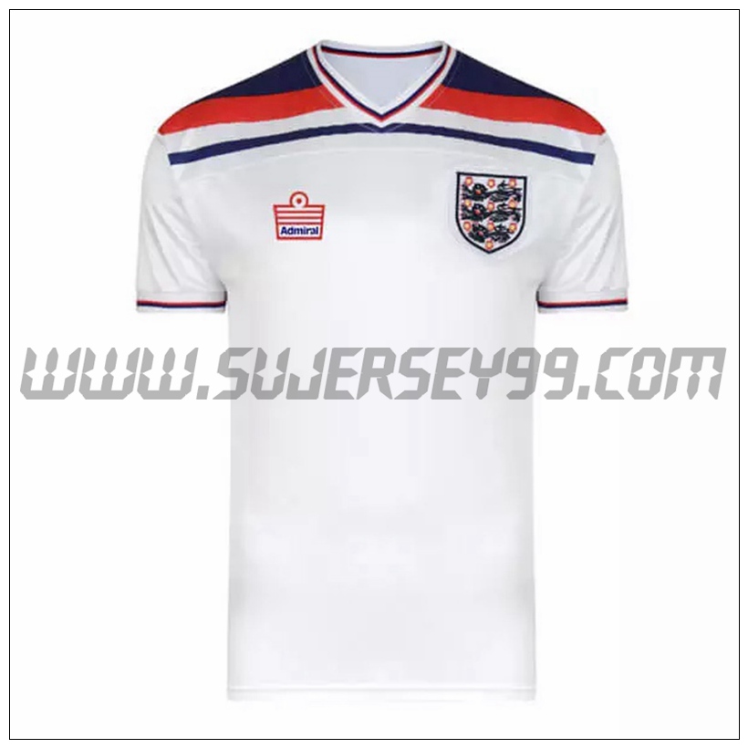 Camiseta Futbol Inglaterra Retro Primera 1980/1983