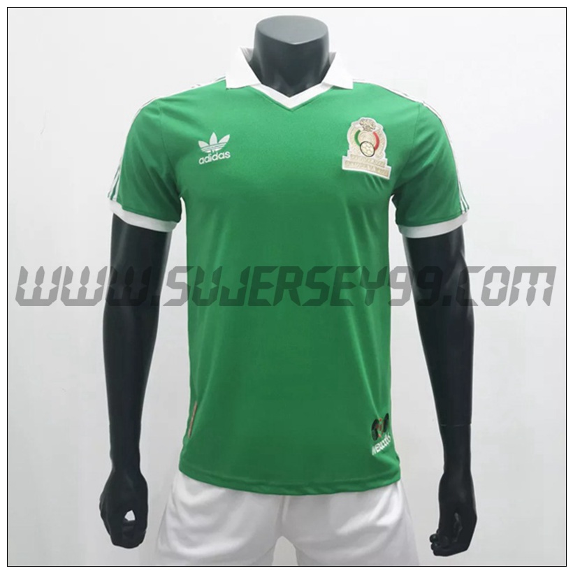 Camiseta Futbol México Retro Primera 1986