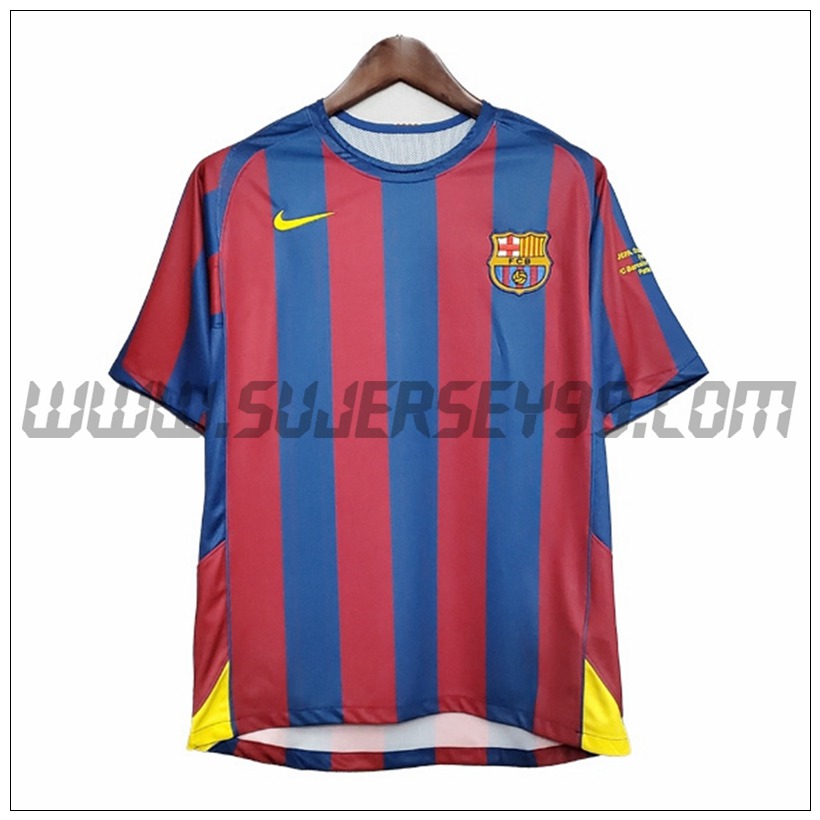 Camiseta Futbol FC Barcelona Retro UEFA Ligue des Champions 2006