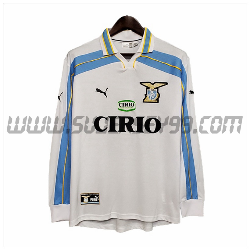 Camiseta Futbol SS Lazio Retro Manga Larga Primera 2000/2001