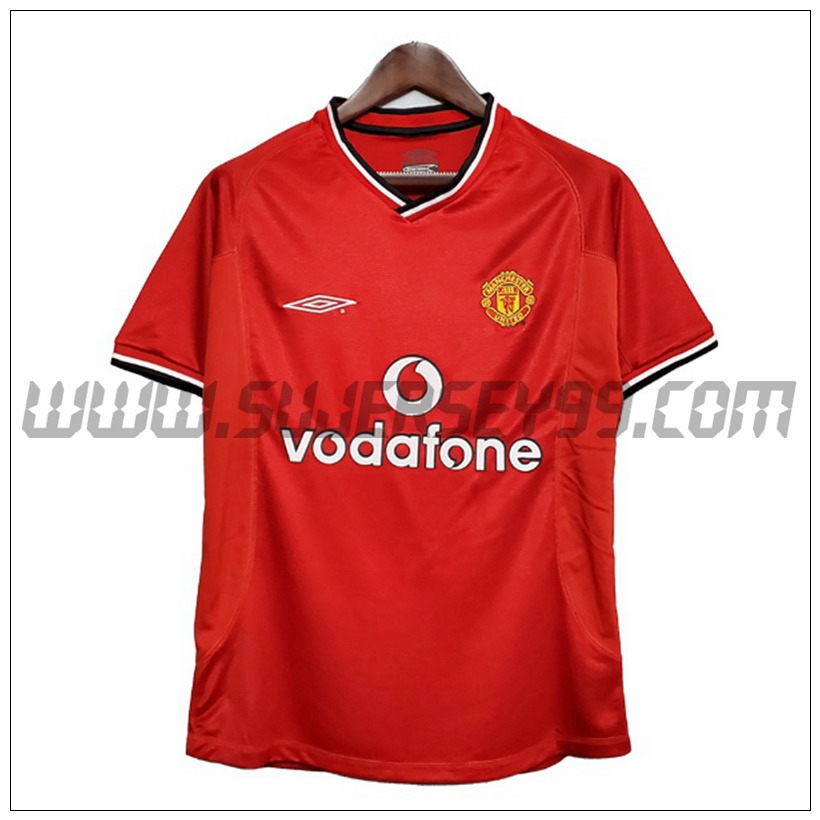 Camiseta Futbol Manchester United Retro Primera 2000/2001