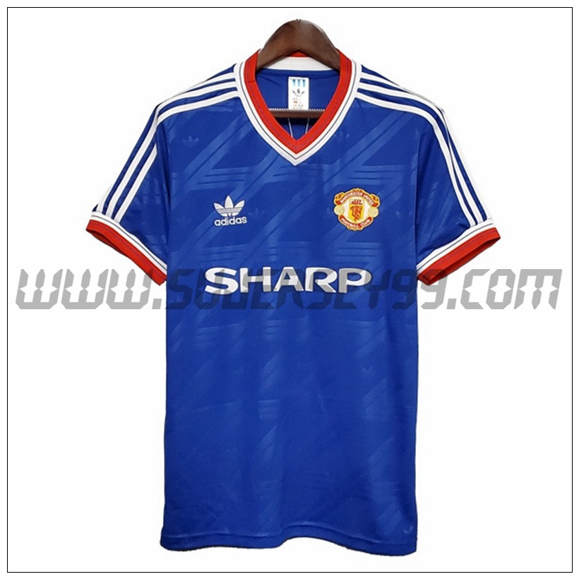 Camiseta Futbol Manchester United Retro Segunda 1988/1986