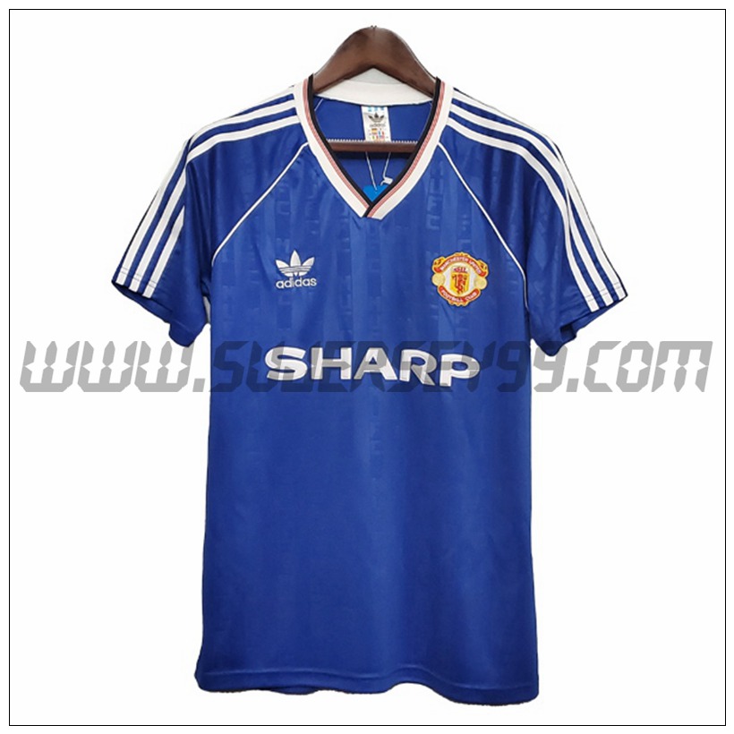 Camiseta Futbol Manchester United Retro Tercera 1988/1990