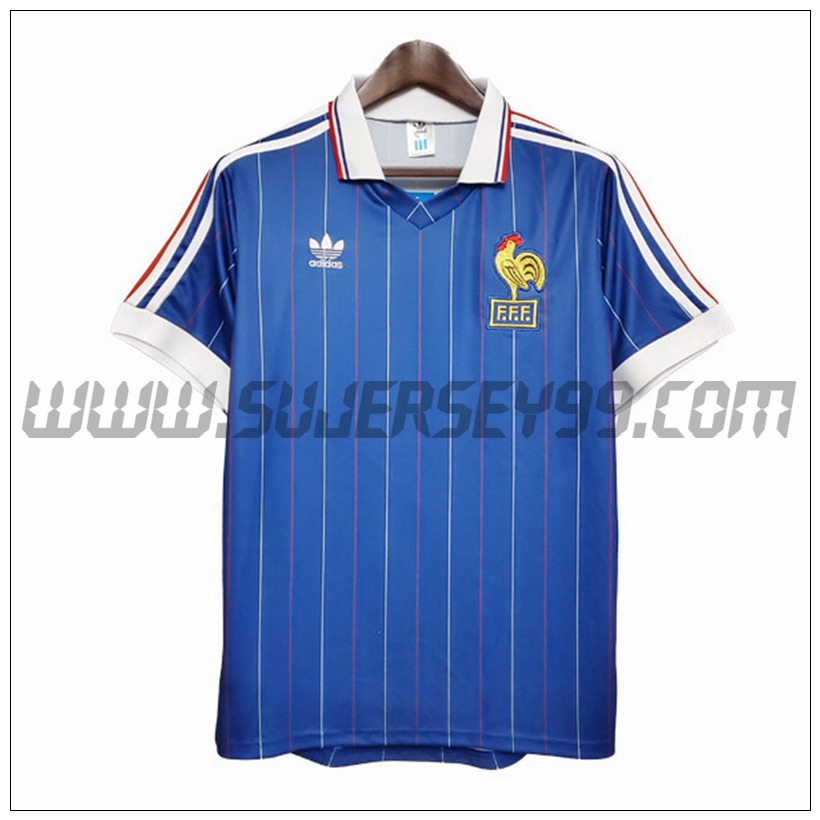 Camiseta Futbol Francia Retro Primera 1982