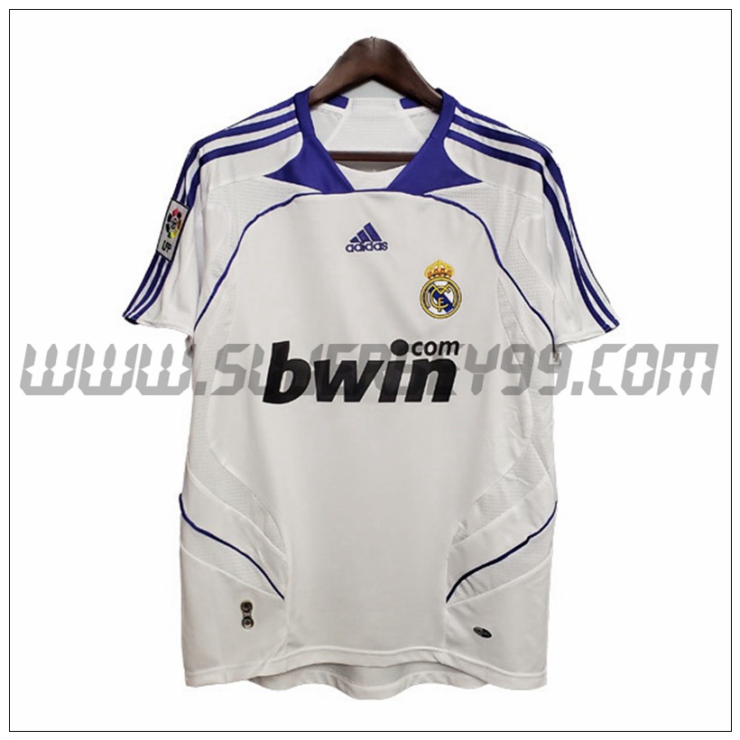 Camiseta Futbol Real Madrid Retro Primera 2007/2008