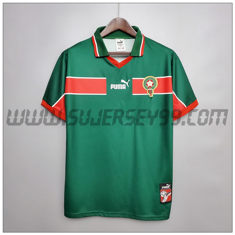 Camiseta Futbol Marruecos Retro Primera 1998
